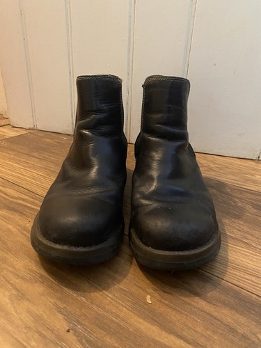 Fly london black - leather, wedge