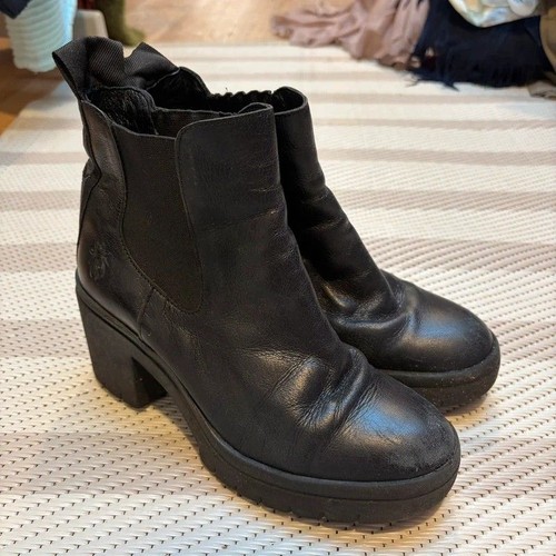 Fly london black - leather, ankle
